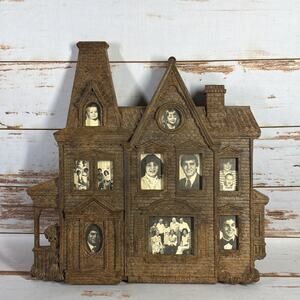 VTG Syroco 9270 Victorian House Gothic Haunted Picture Frame 1981